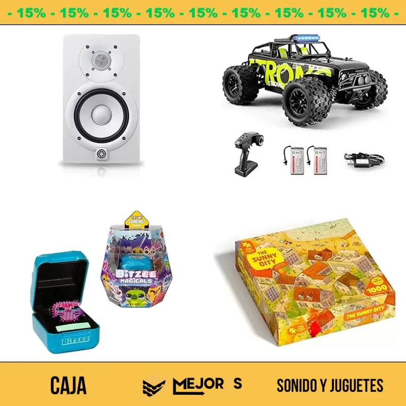 Caja de 25 Items Sin Revisar, Sonido y Juguetes