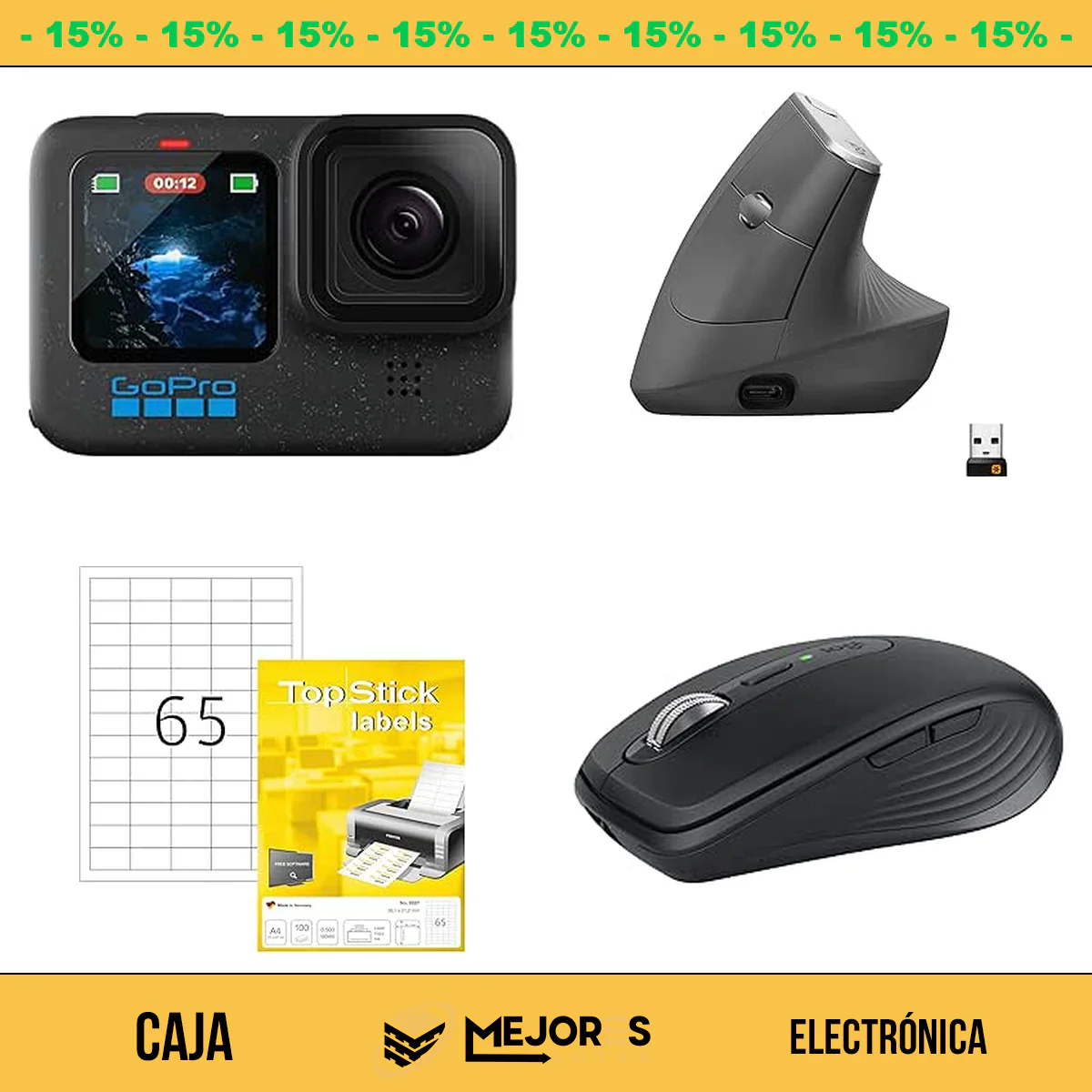 Caja de 72 Electrónica Sin Revisar