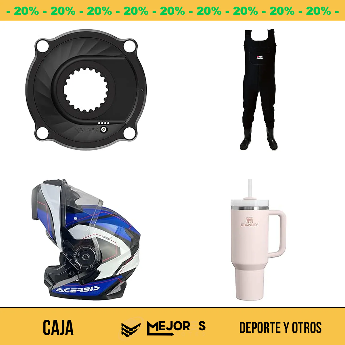 Caja de 31 Artículos de Deporte Sin Revisar