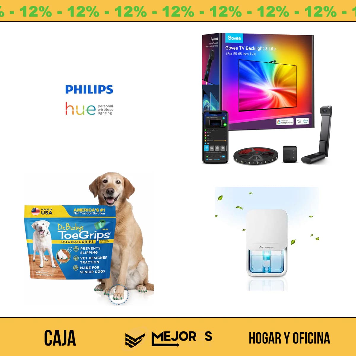 Caja de 36 Items Sin Revisar, Hogar y Oficina